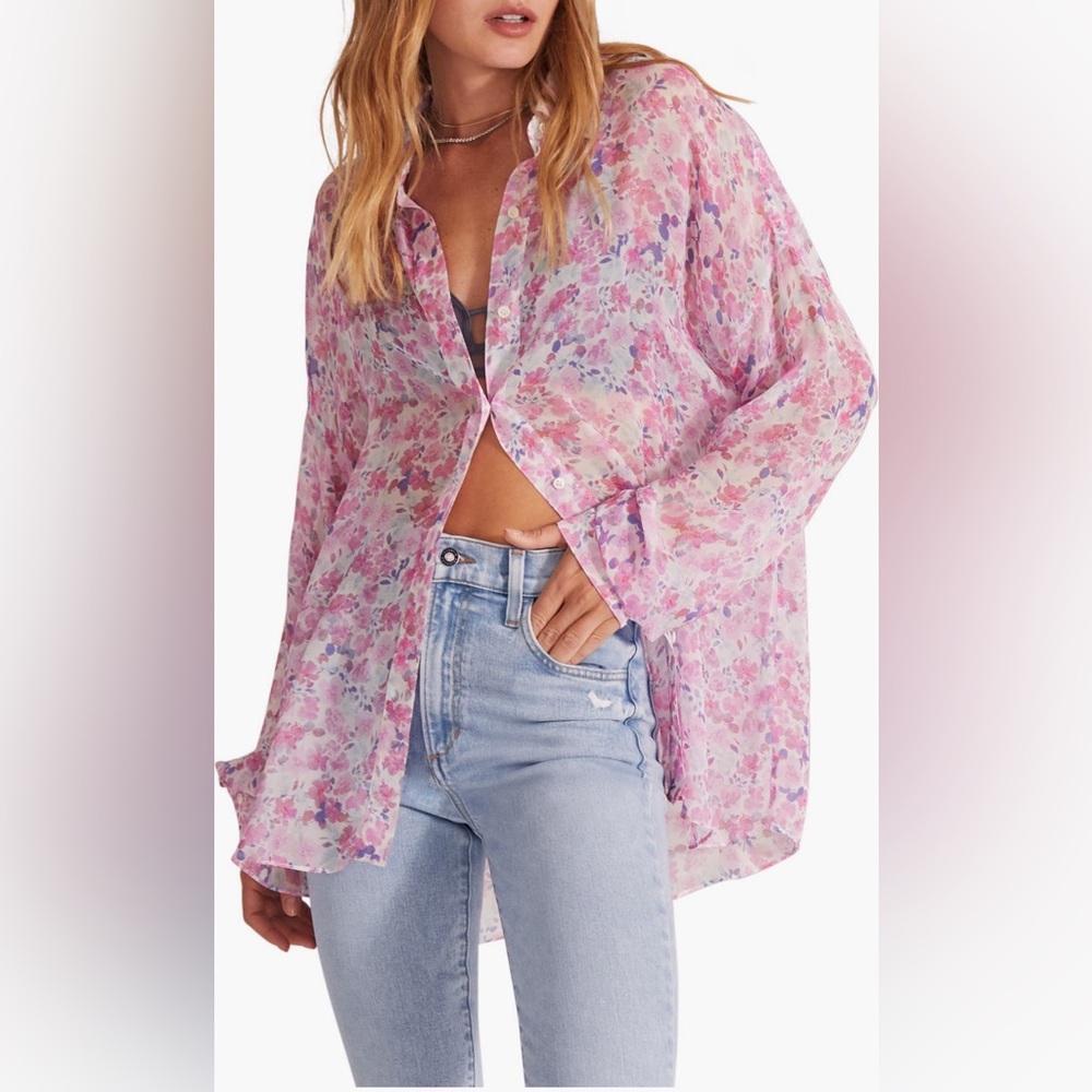 NWOT Favorite Daughter The Ez-Boyfriend Shirt Size XS $228